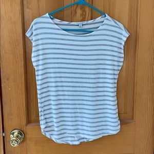 Green Envelope Striped Top